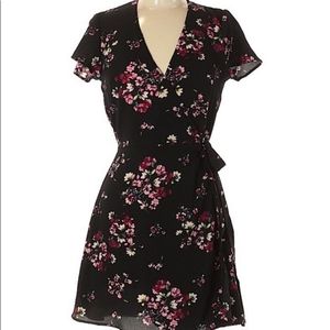 Floral wrap dress